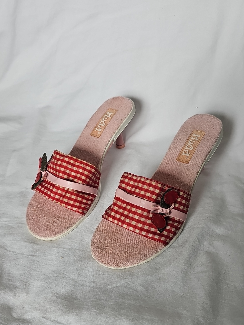 Vintage MUDD Gingham heel Sandal
